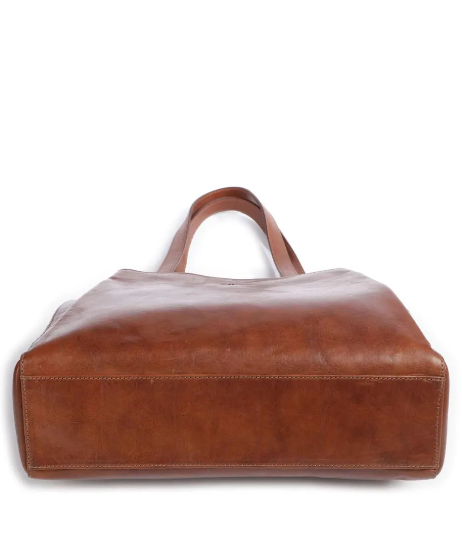 Giudi Tote Bags-Crown Tote bag fine grain cow leather