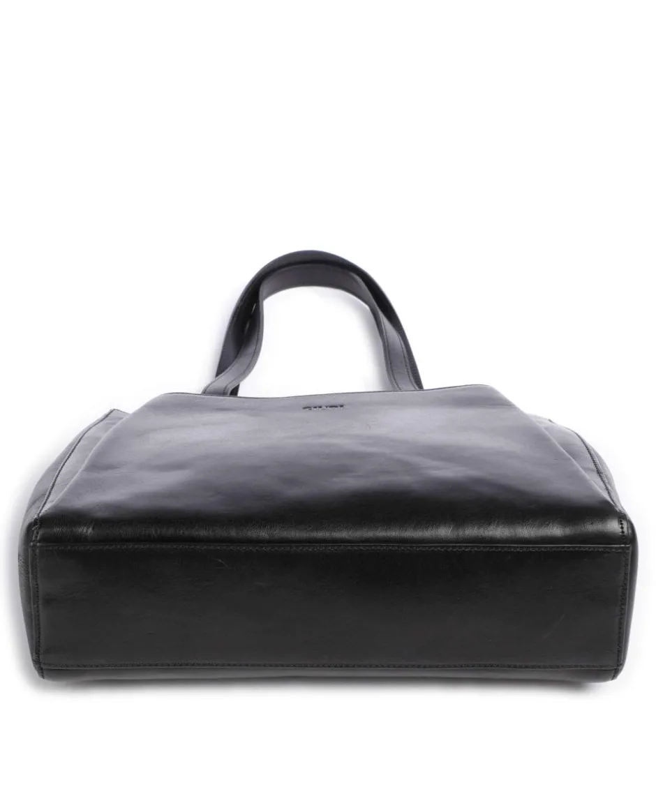 Giudi Tote Bags-Crown Tote bag fine grain cow leather