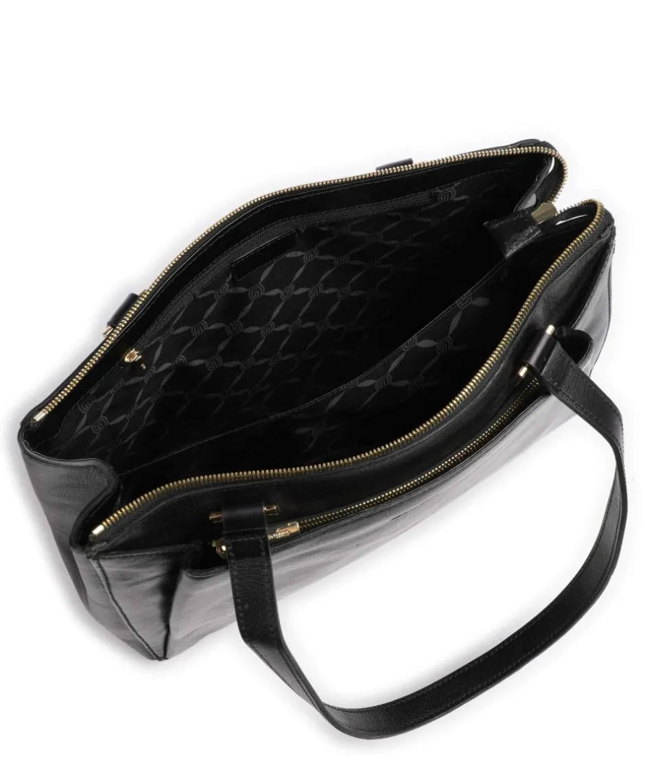 Giudi Tote Bags-Crown Tote bag fine grain cow leather