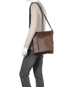 Harold Crossbody Bags-Crunchy L Crossbody bag buffalo leather
