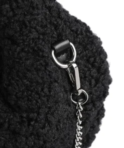 Núnoo Shoulder Bags|Hobo Bags-Curls Dagmar Hobo bag cotton, faux fur