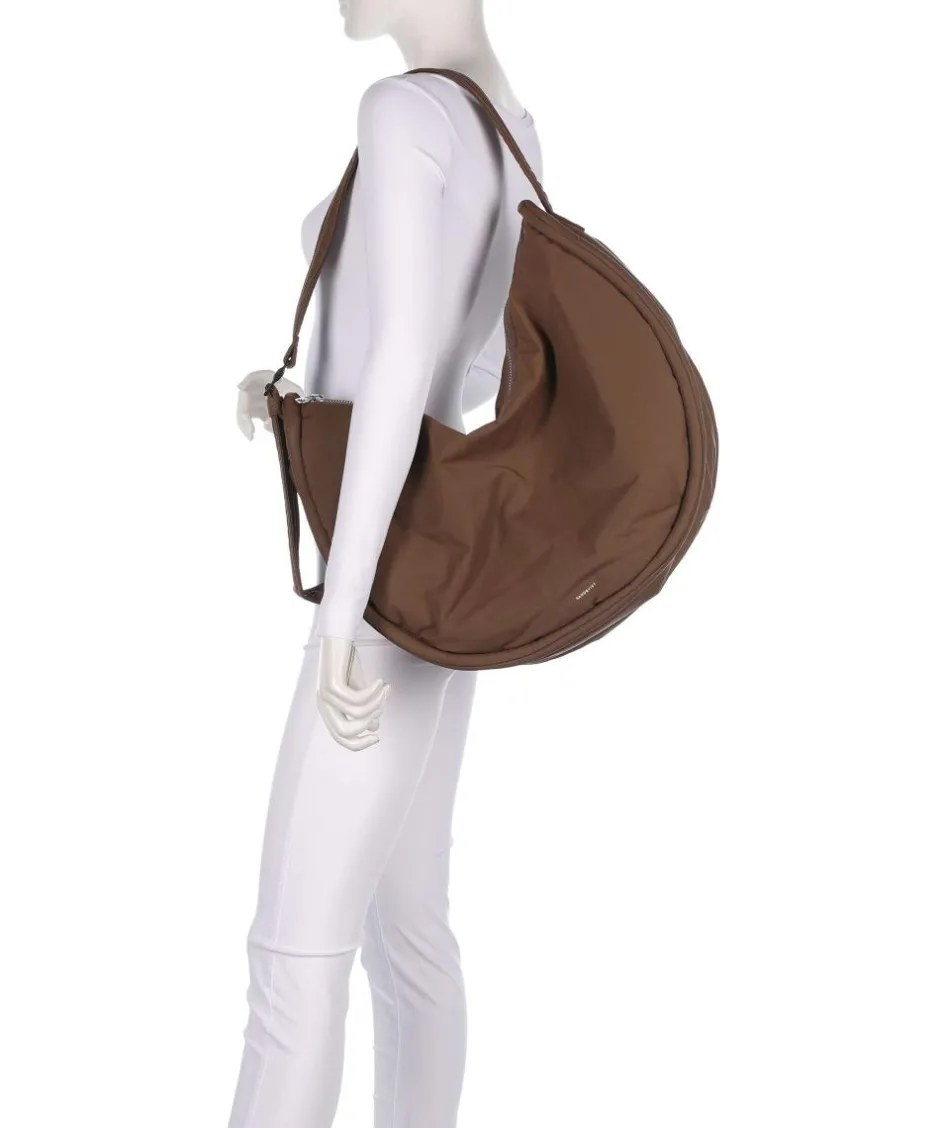 Sandqvist Shoulder Bags|Hobo Bags-Curve L Hobo bag recycled nylon
