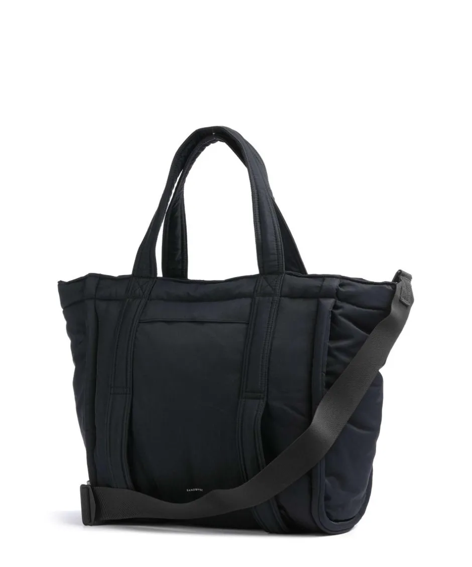 Sandqvist Tote Bags-Curve L Tote bag 16″ recycled nylon