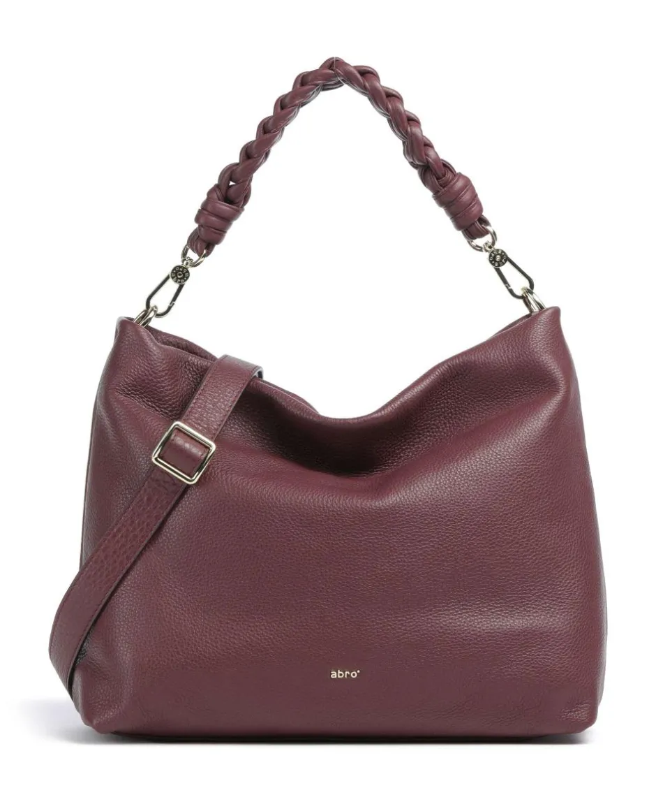 Abro Shoulder Bags|Hobo Bags-Dalia Soley Hobo bag grained leather
