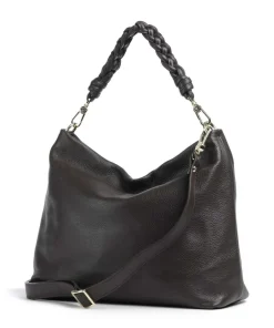 Abro Shoulder Bags|Hobo Bags-Dalia Soley Hobo bag grained leather