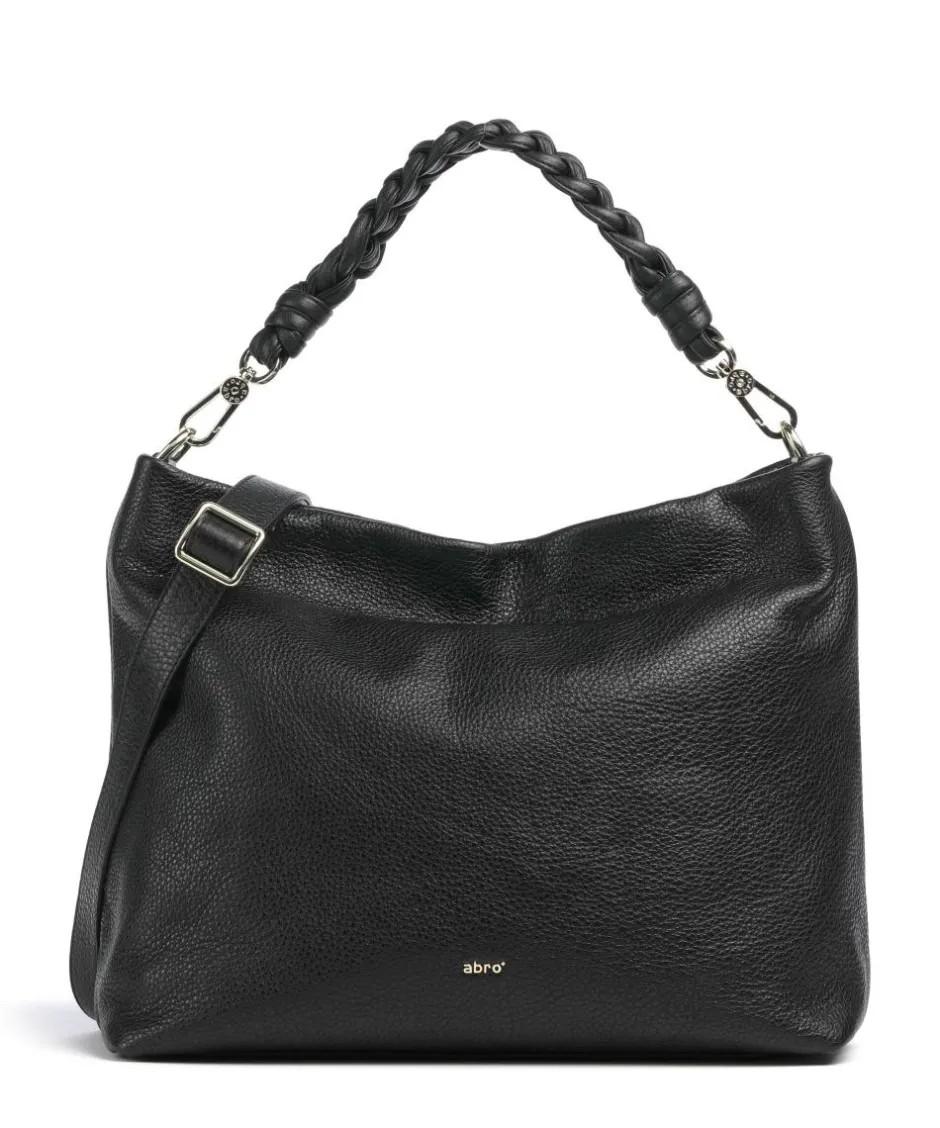 Abro Shoulder Bags|Hobo Bags-Dalia Soley Hobo bag grained leather