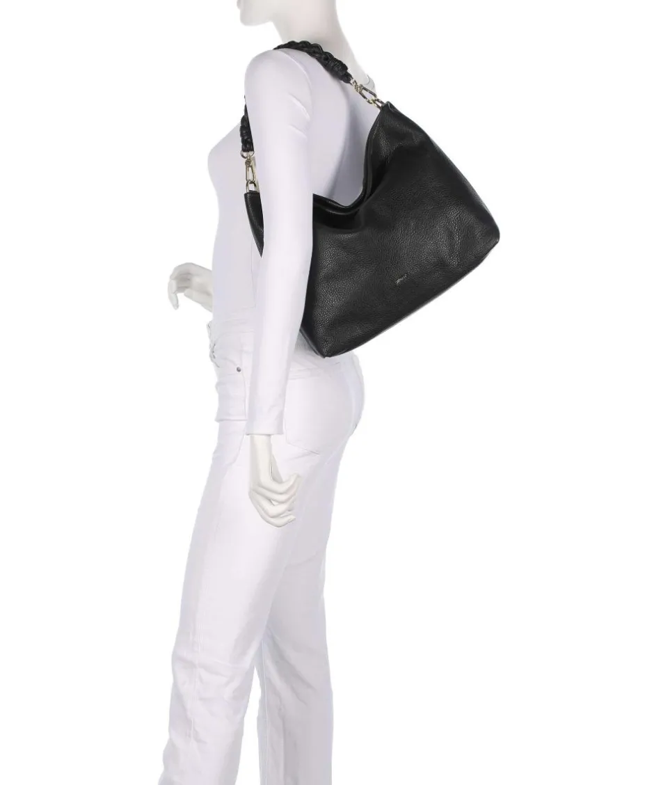 Abro Shoulder Bags|Hobo Bags-Dalia Soley Hobo bag grained leather