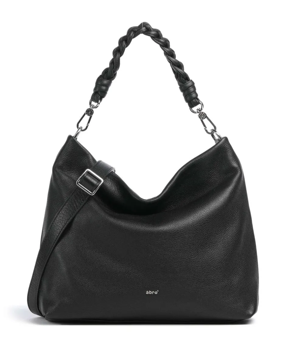 Abro Shoulder Bags|Hobo Bags-Dalia Soley Hobo bag grained leather
