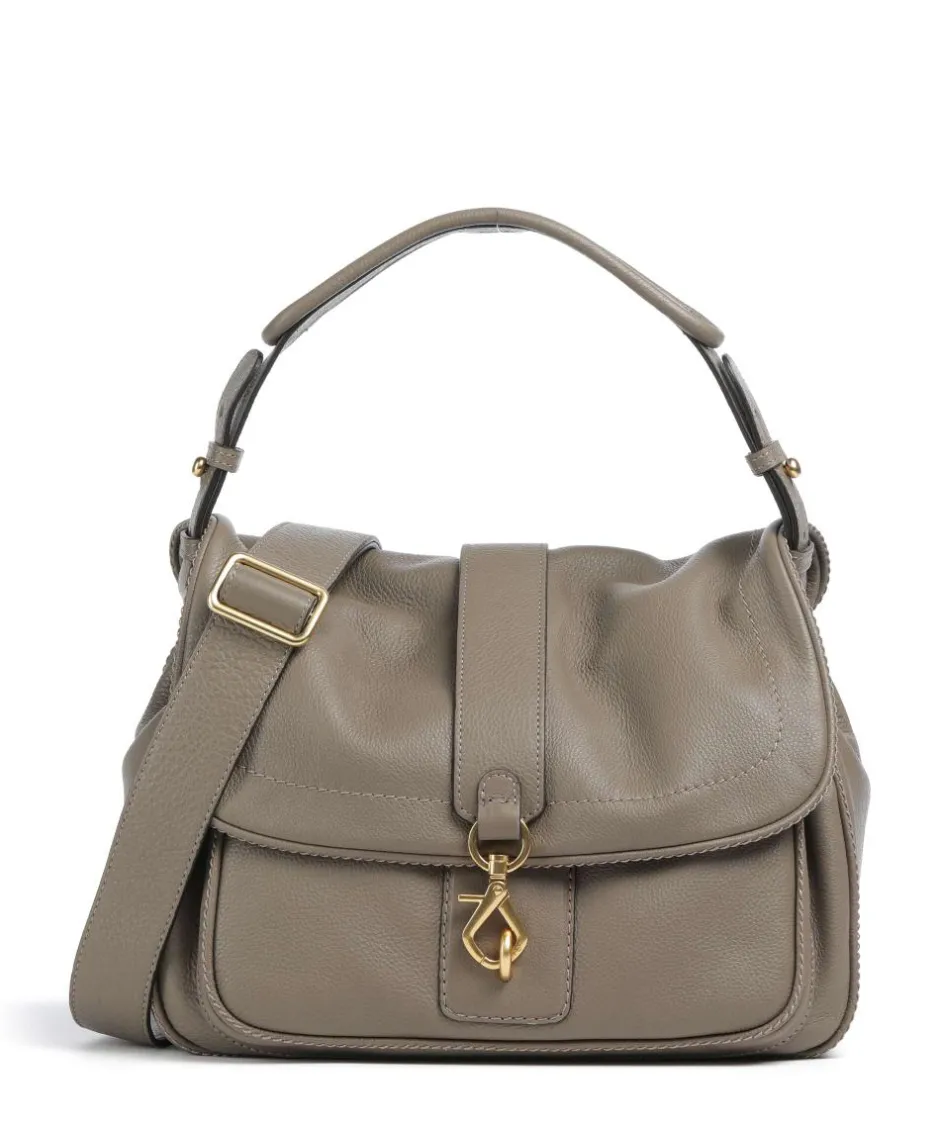 Abro Shoulder Bags|Hobo Bags-Dalia Star Saddle Hobo bag grained leather
