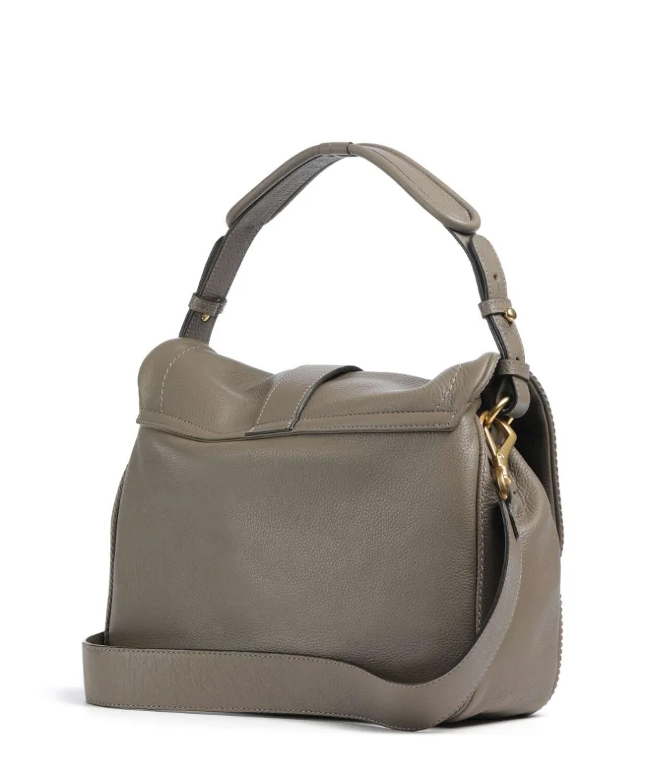 Abro Shoulder Bags|Hobo Bags-Dalia Star Saddle Hobo bag grained leather