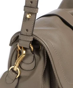 Abro Shoulder Bags|Hobo Bags-Dalia Star Saddle Hobo bag grained leather