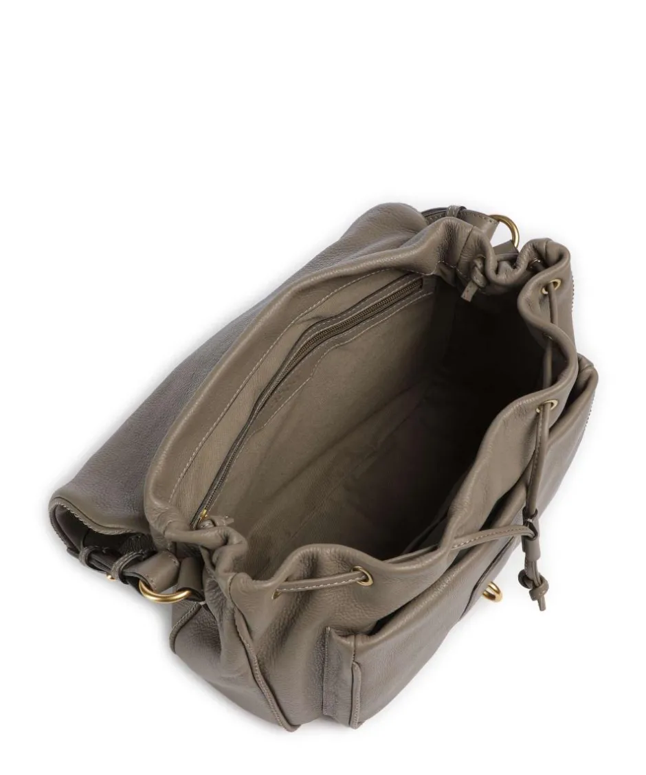 Abro Shoulder Bags|Hobo Bags-Dalia Star Saddle Hobo bag grained leather