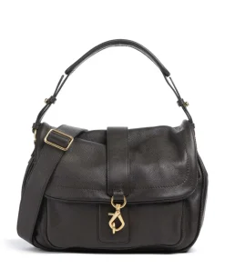 Abro Shoulder Bags|Hobo Bags-Dalia Star Saddle Hobo bag grained leather