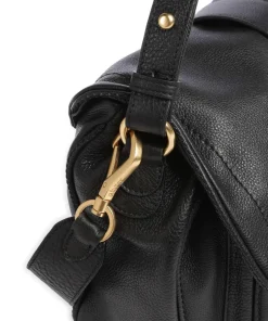 Abro Shoulder Bags|Hobo Bags-Dalia Star Saddle Hobo bag grained leather