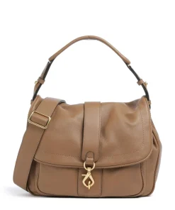 Abro Shoulder Bags|Hobo Bags-Dalia Star Saddle Hobo bag grained leather