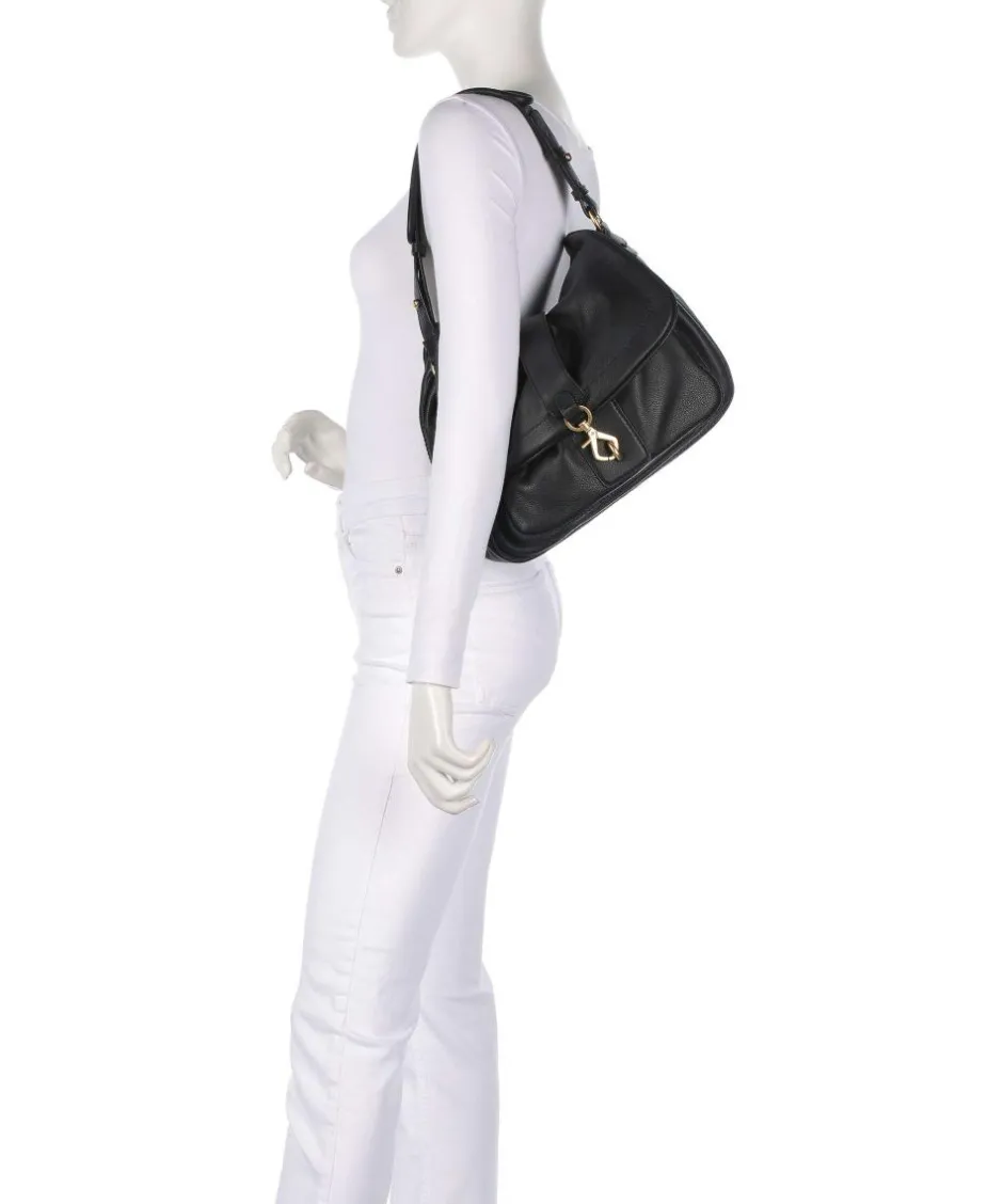 Abro Shoulder Bags|Hobo Bags-Dalia Star Saddle Hobo bag grained cow leather