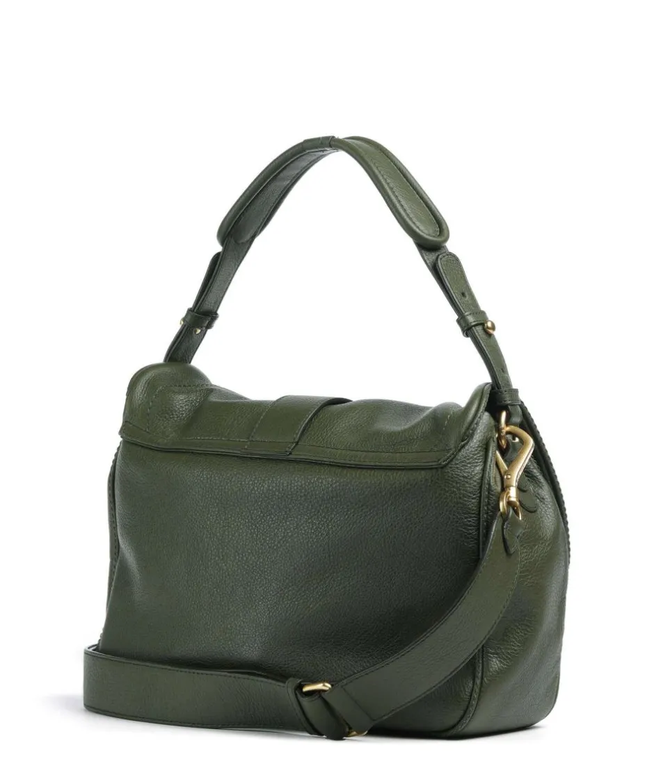 Abro Shoulder Bags|Hobo Bags-Dalia Star Saddle Hobo bag grained leather