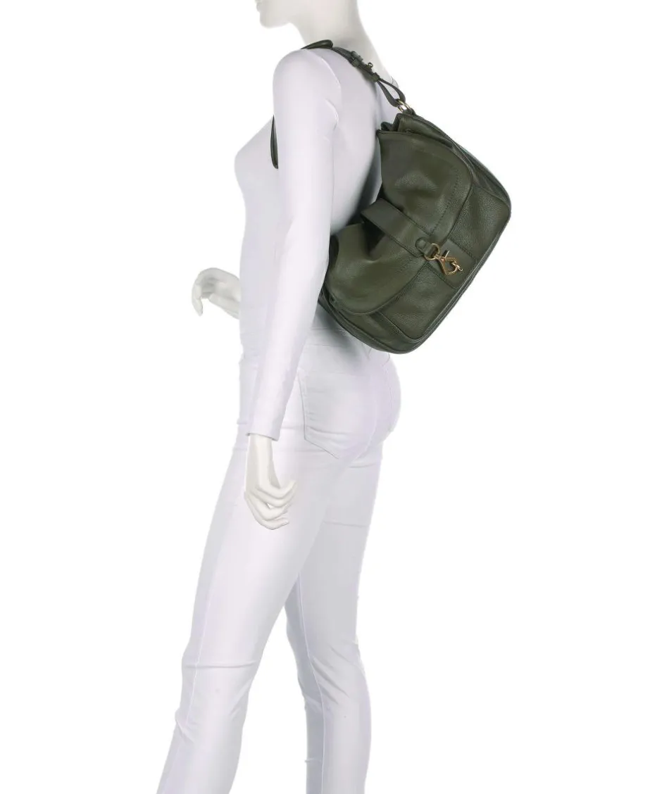 Abro Shoulder Bags|Hobo Bags-Dalia Star Saddle Hobo bag grained leather