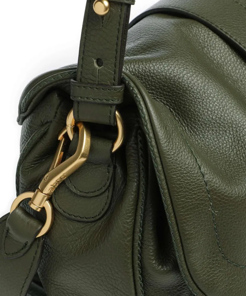 Abro Shoulder Bags|Hobo Bags-Dalia Star Saddle Hobo bag grained leather
