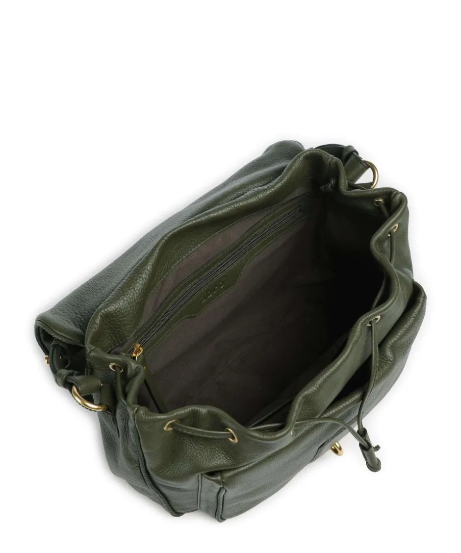 Abro Shoulder Bags|Hobo Bags-Dalia Star Saddle Hobo bag grained leather