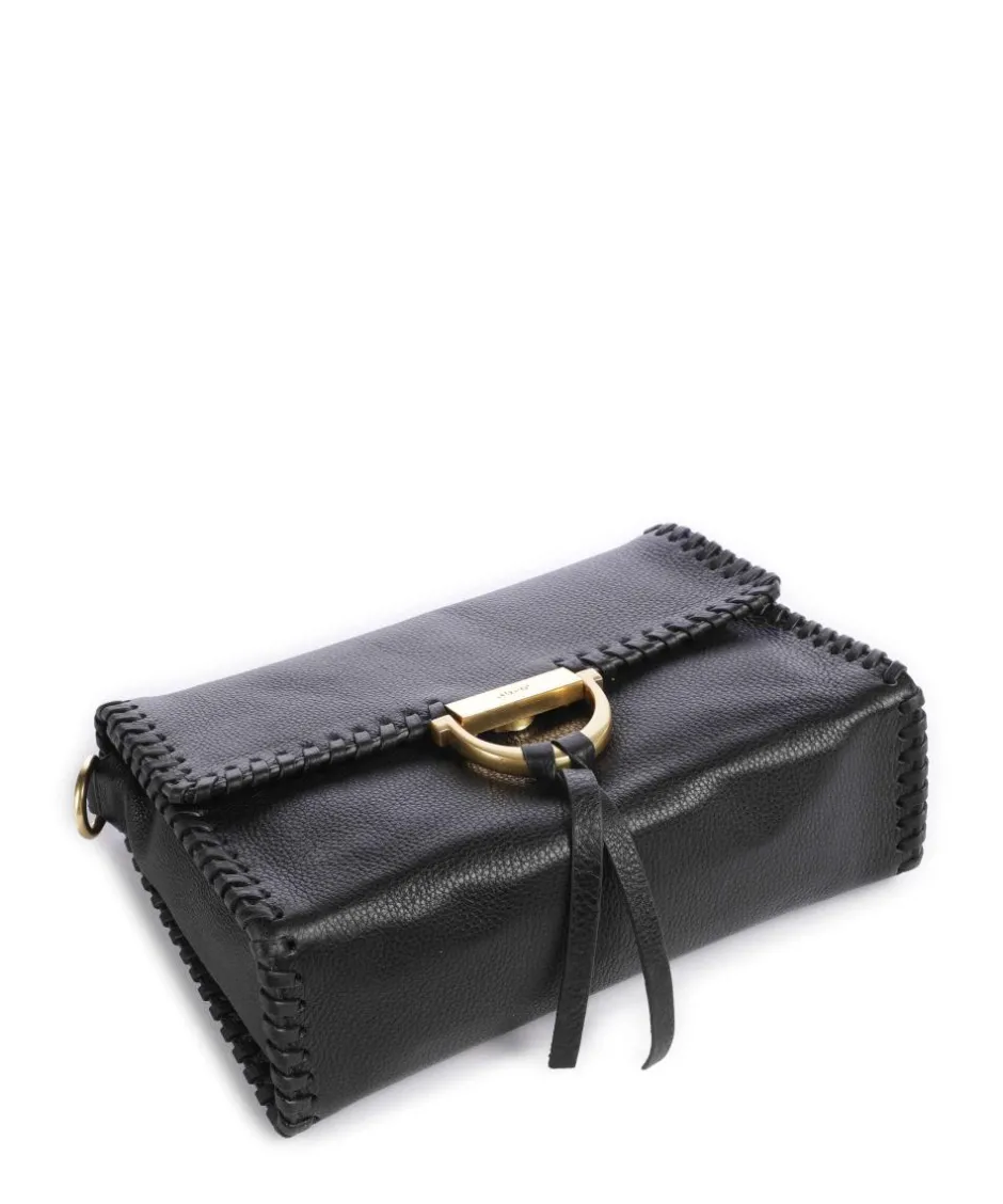 Abro Shoulder Bags|Crossbody Bags-Dalia Temi Stitch Shoulder bag grained leather