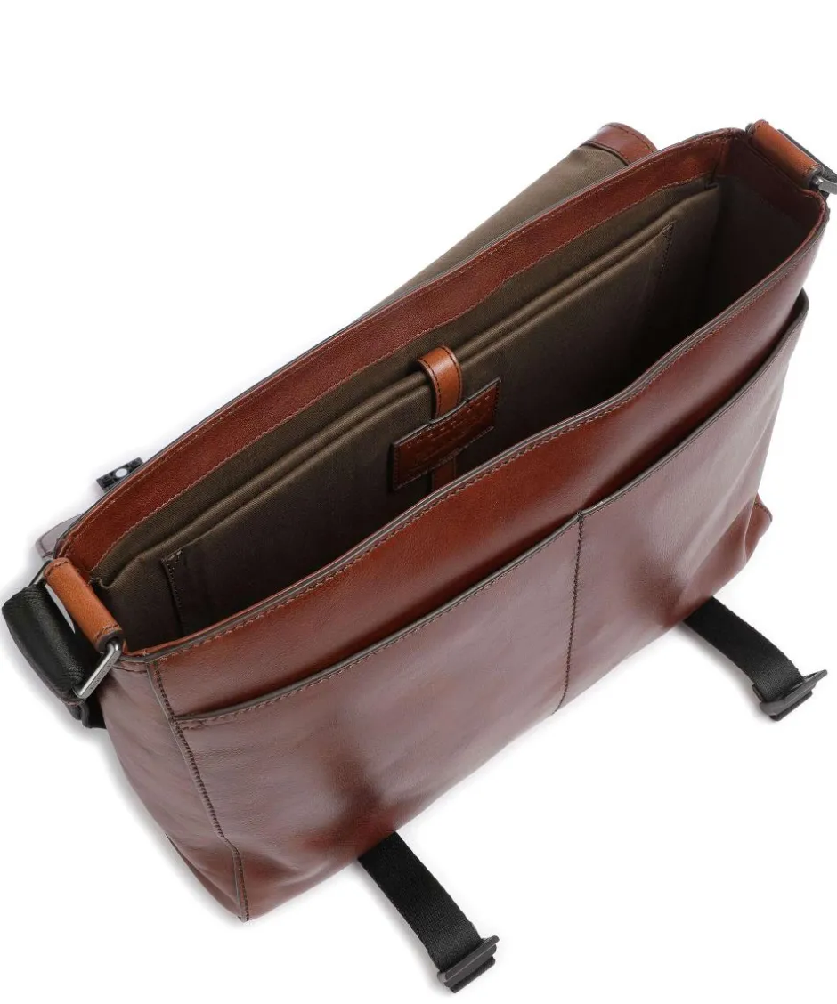 The Bridge Business- & Laptop Bags-Damiano Briefcase 14″ fine grain cow leather