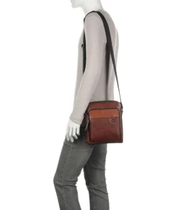 The Bridge Crossbody Bags-Damiano Crossbody bag fine grain cow leather