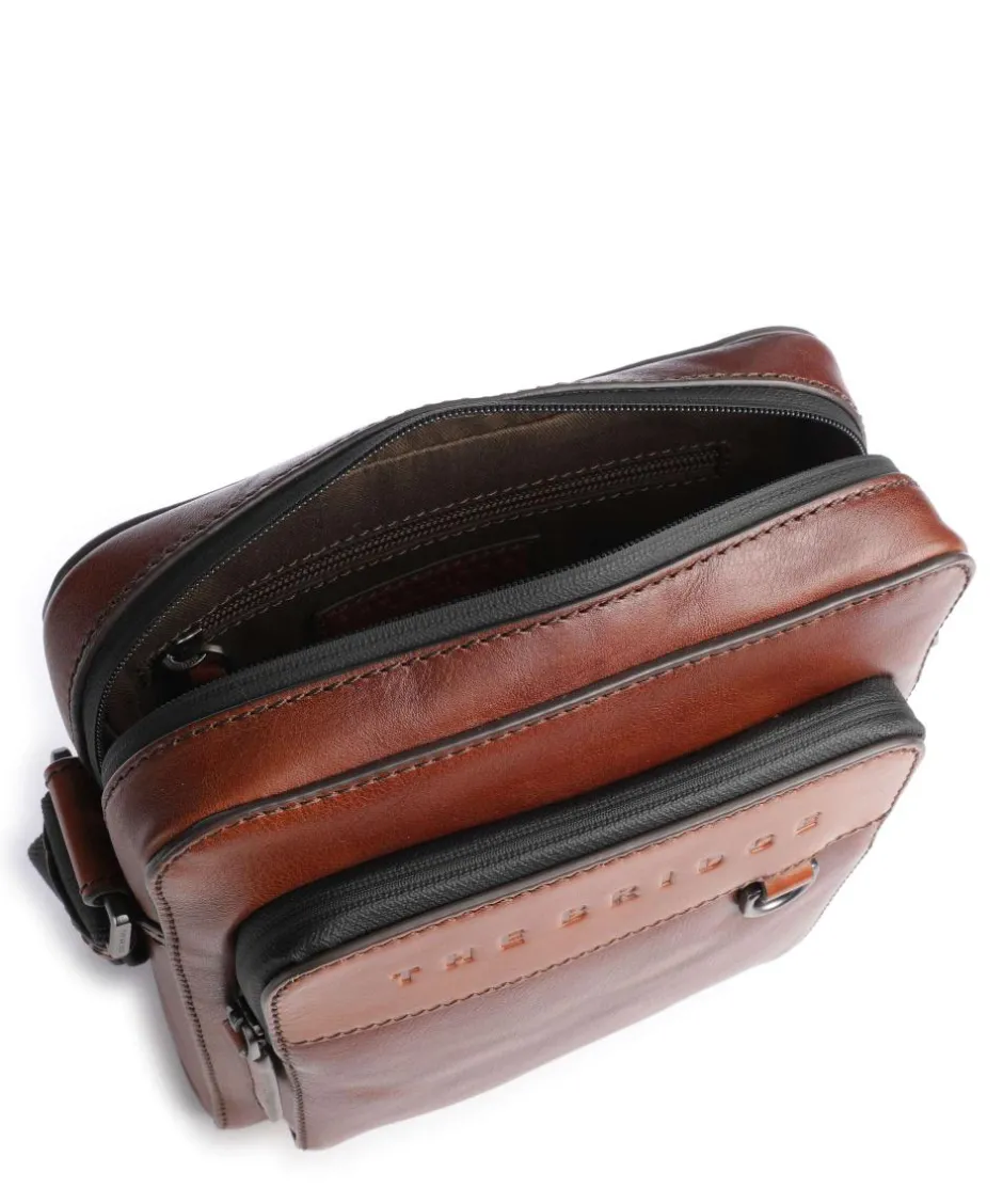 The Bridge Crossbody Bags-Damiano Crossbody bag fine grain cow leather
