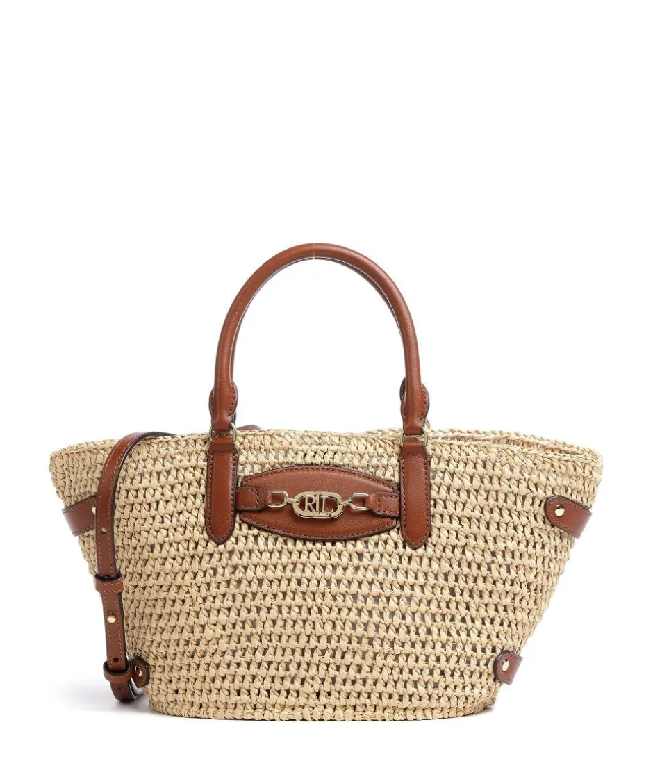 Lauren Ralph Lauren Handbags|Crossbody Bags-Daphney 20 Straw Handbag bast