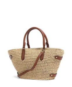 Lauren Ralph Lauren Handbags|Crossbody Bags-Daphney 20 Straw Handbag bast
