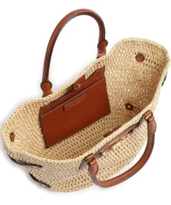 Lauren Ralph Lauren Handbags|Crossbody Bags-Daphney 20 Straw Handbag bast