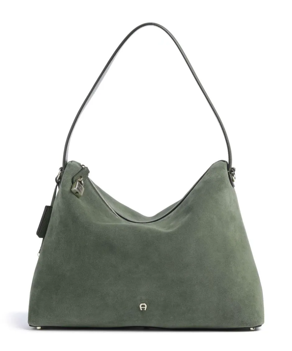 AIGNER Shoulder Bags|Hobo Bags-Delia L Hobo bag brushed leather