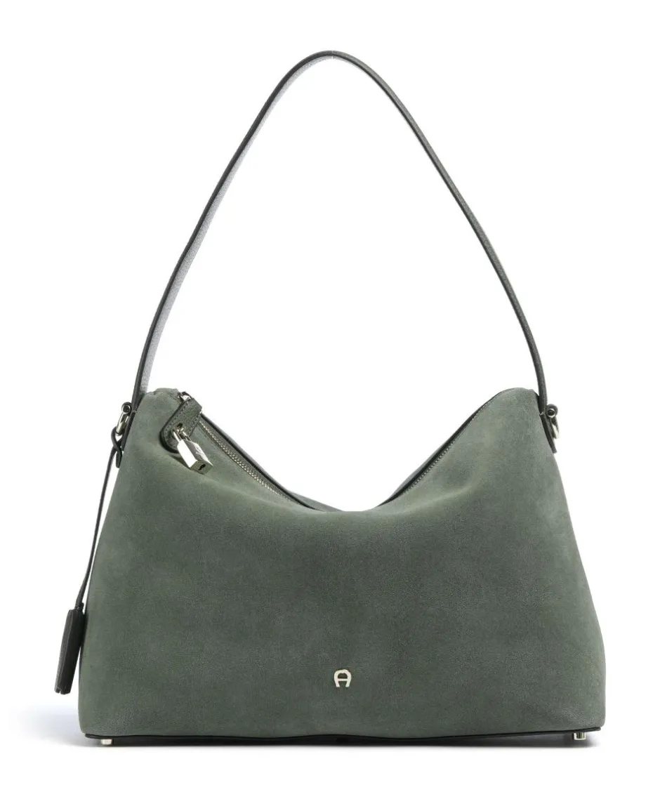 AIGNER Shoulder Bags|Hobo Bags-Delia M Hobo bag brushed leather