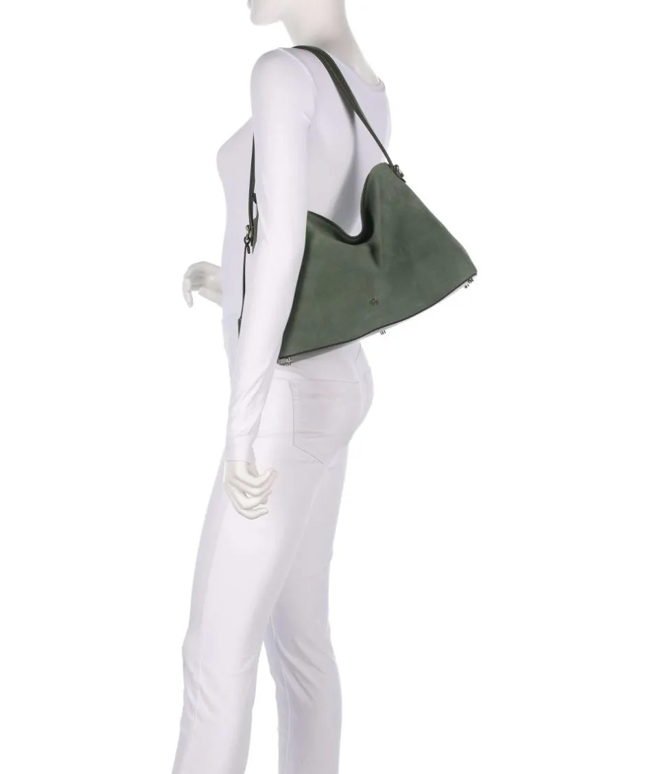 AIGNER Shoulder Bags|Hobo Bags-Delia M Hobo bag brushed leather