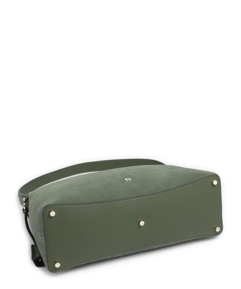 AIGNER Shoulder Bags|Hobo Bags-Delia M Hobo bag brushed leather
