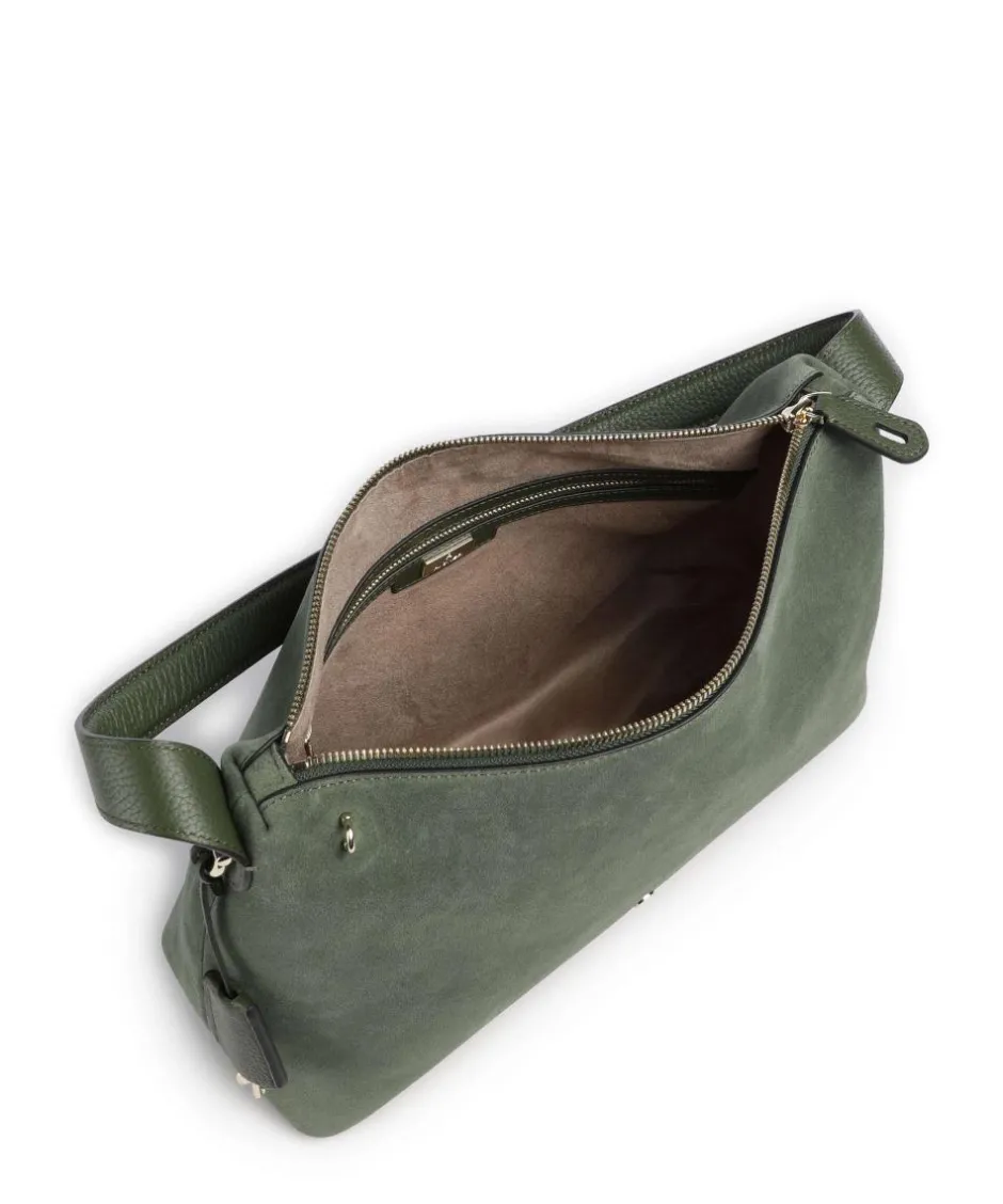 AIGNER Shoulder Bags|Hobo Bags-Delia M Hobo bag brushed leather