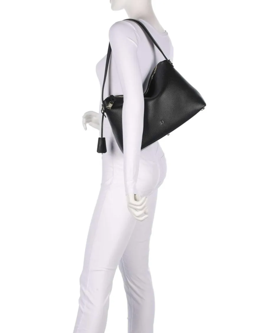 AIGNER Shoulder Bags|Hobo Bags-Delia M Hobo bag grained cow leather