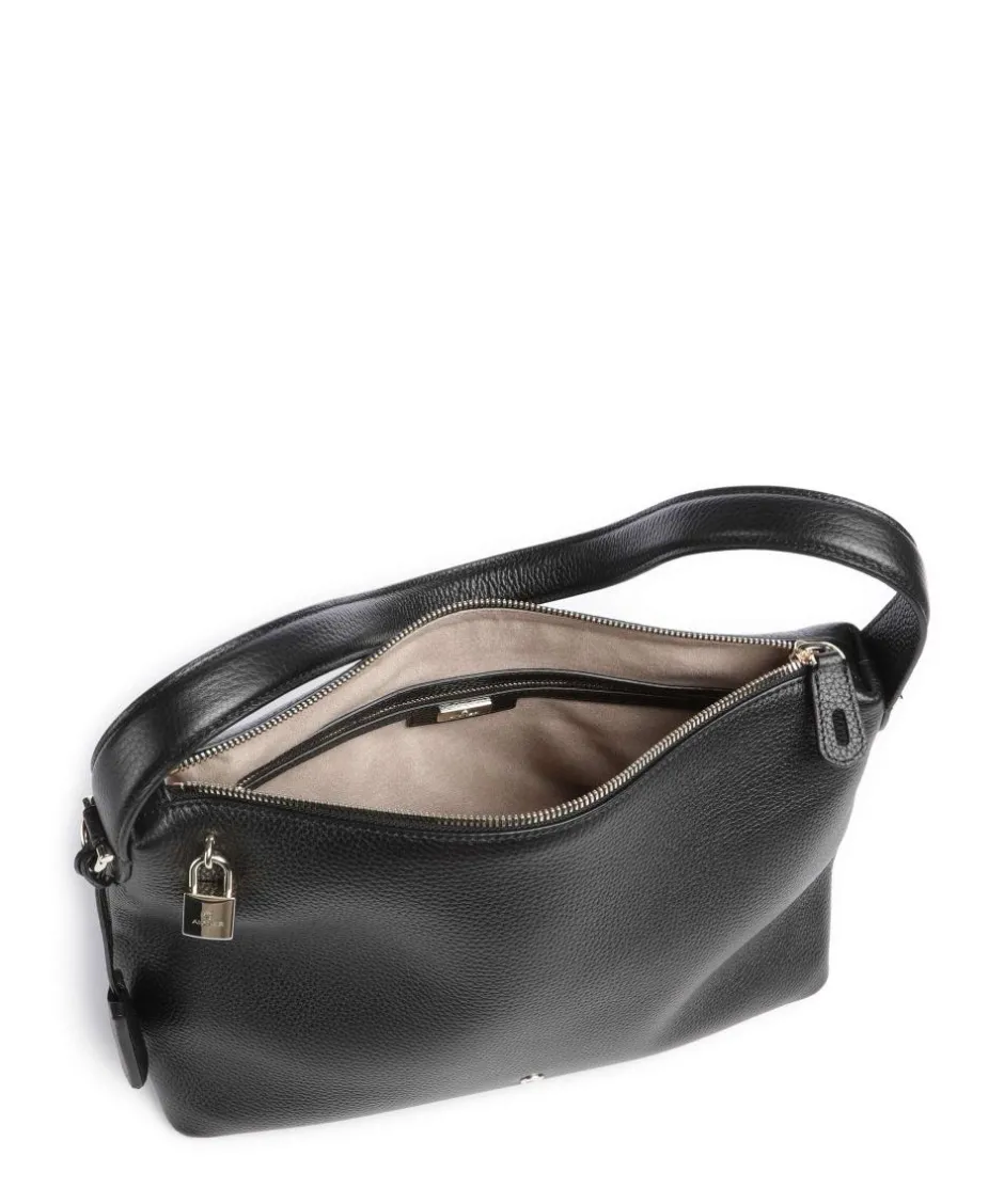 AIGNER Shoulder Bags|Hobo Bags-Delia M Hobo bag grained cow leather