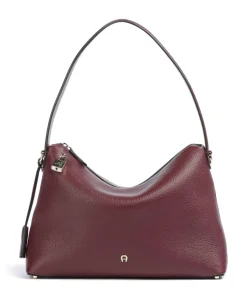 AIGNER Shoulder Bags|Hobo Bags-Delia M Hobo bag grained cow leather