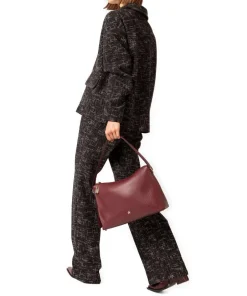 AIGNER Shoulder Bags|Hobo Bags-Delia M Hobo bag grained cow leather