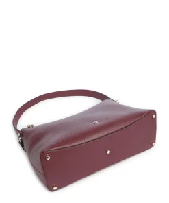 AIGNER Shoulder Bags|Hobo Bags-Delia M Hobo bag grained cow leather