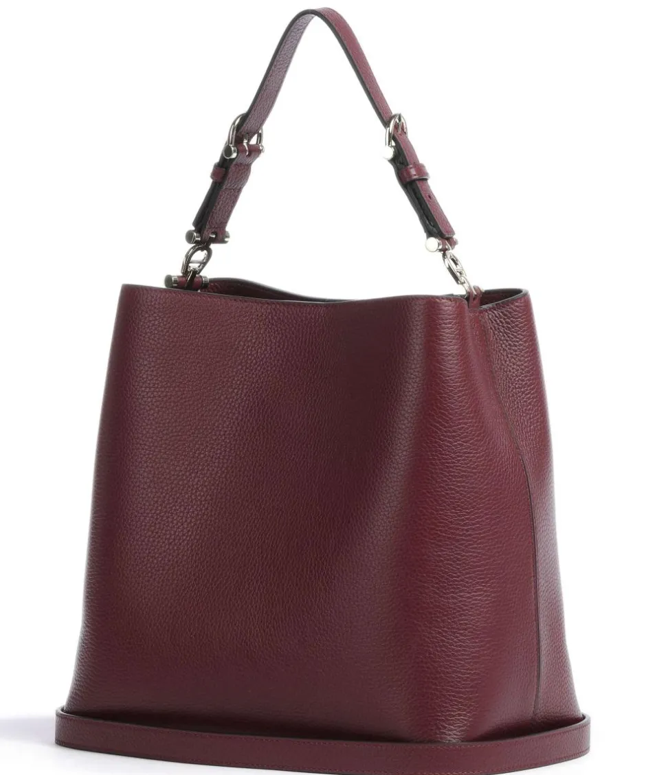 AIGNER Shoulder Bags|Hobo Bags-Delia M Hobo bag grained cow leather
