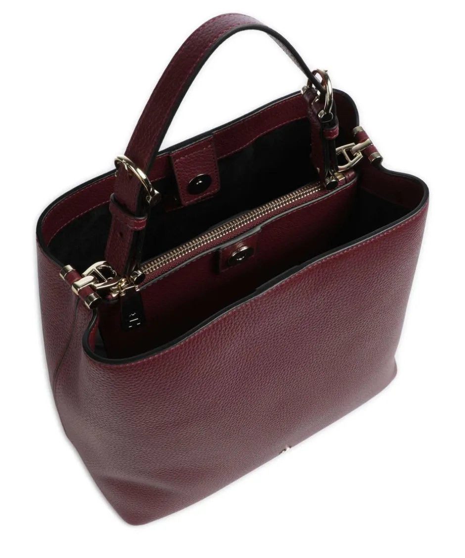 AIGNER Shoulder Bags|Hobo Bags-Delia M Hobo bag grained cow leather