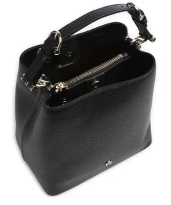 AIGNER Shoulder Bags|Hobo Bags-Delia S Bucket bag grained cow leather