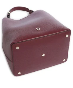 AIGNER Shoulder Bags|Hobo Bags-Delia S Bucket bag grained cow leather