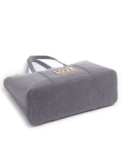 Love Moschino Tote Bags-Denim Icon Tote bag cotton
