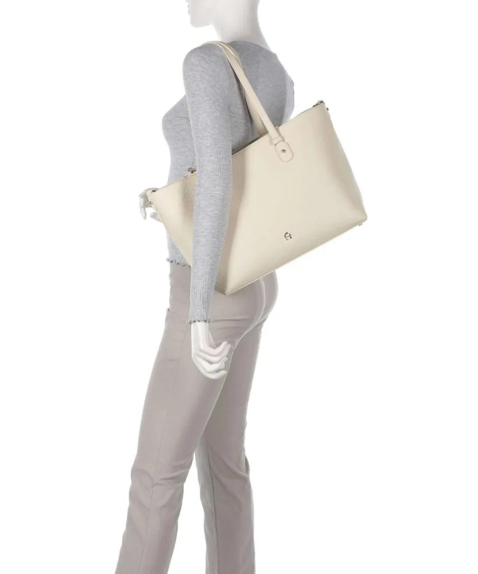 AIGNER Tote Bags-Diadora L Tote bag grained cow leather