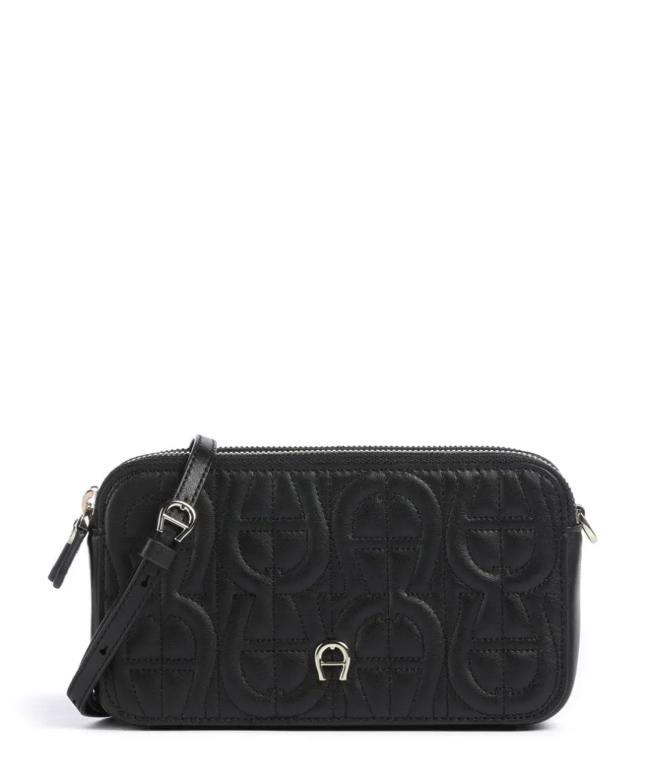 AIGNER Phone Bags|Crossbody Bags-Diadora Phone bag embossed leather