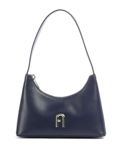 Furla Shoulder Bags-Diamante Mini Shoulder bag fine grain leather