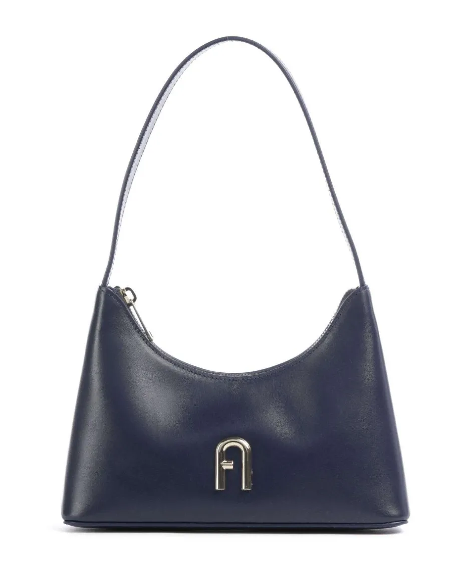 Furla Shoulder Bags-Diamante Mini Shoulder bag fine grain leather